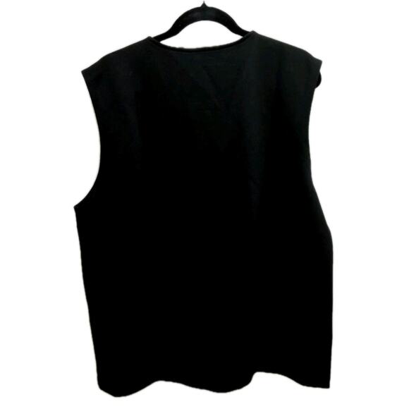 *NWT* Johnny Wujek Large Black Multicolor Rinestone Muscle Shirt #M27 - Picture 2 of 3